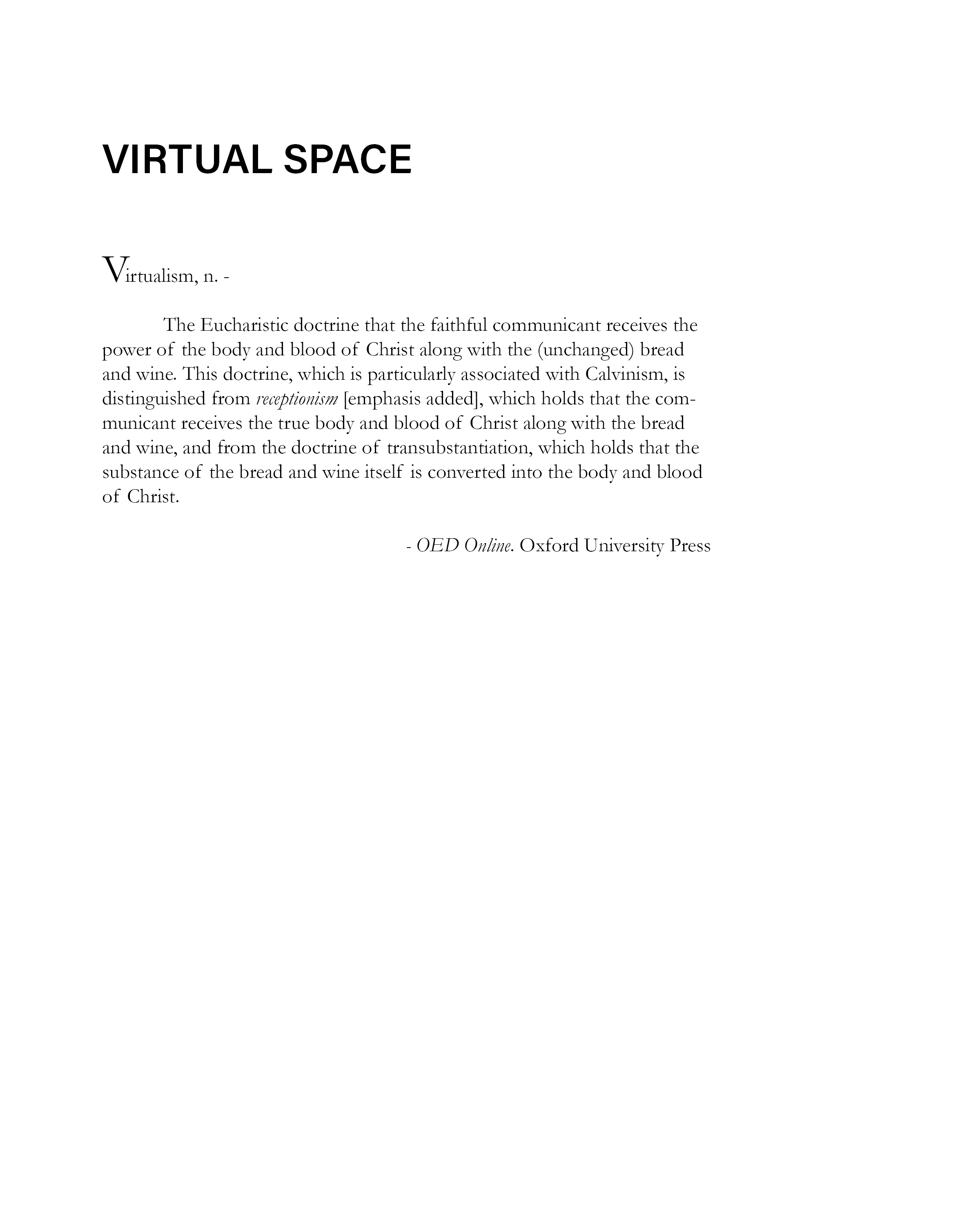 Surface, Ambiguity, and the Creation of Virtual Space Plate